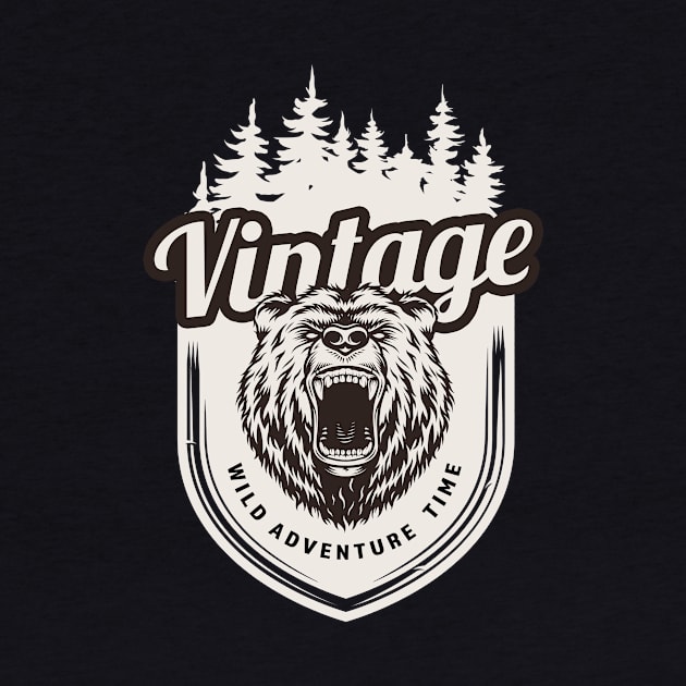 Vintage Bear Adventure by Imutobi